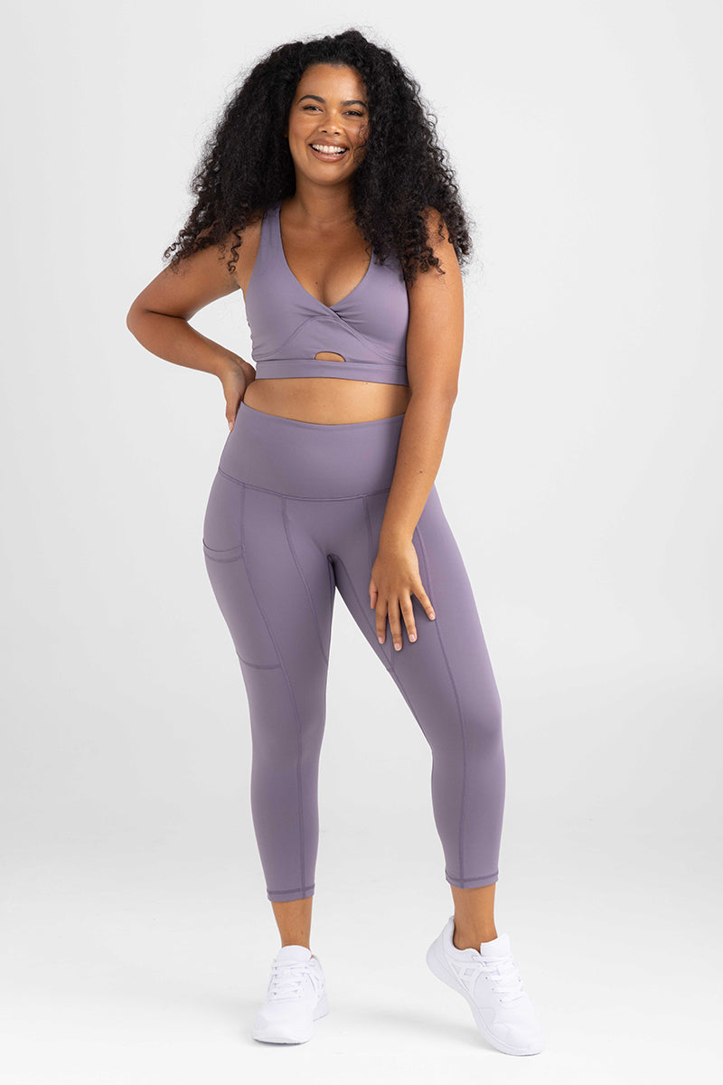 Sweat Proof Activewear  7/8 Length Tights Twilight Lavender