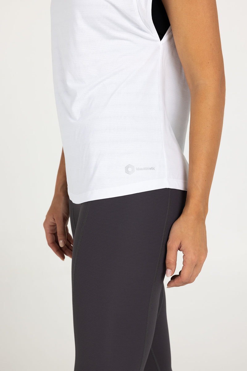 Sweat Resistant Activewear - Essential Workout Tee - White