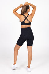 Sweat proof activewear - black leopard sweat proof sport bra - sweat proof sport bra - sweat proof crop